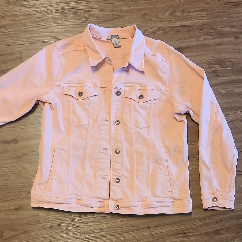 Duluth Trading Co Light Pink Jean Jacket